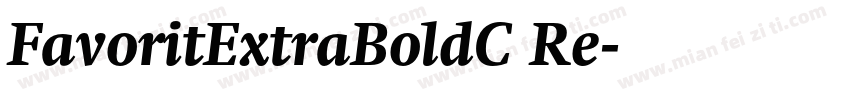FavoritExtraBoldC Re字体转换